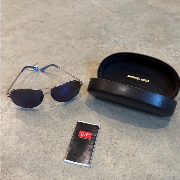 Michael Kors Accessories - Michael Kors Blue Sunglasses with Black Case